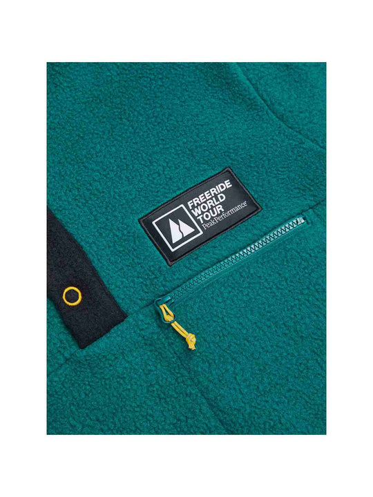 Bluza Peak Performance FWT M Fleece Snap T zielony - Adventure Sports
