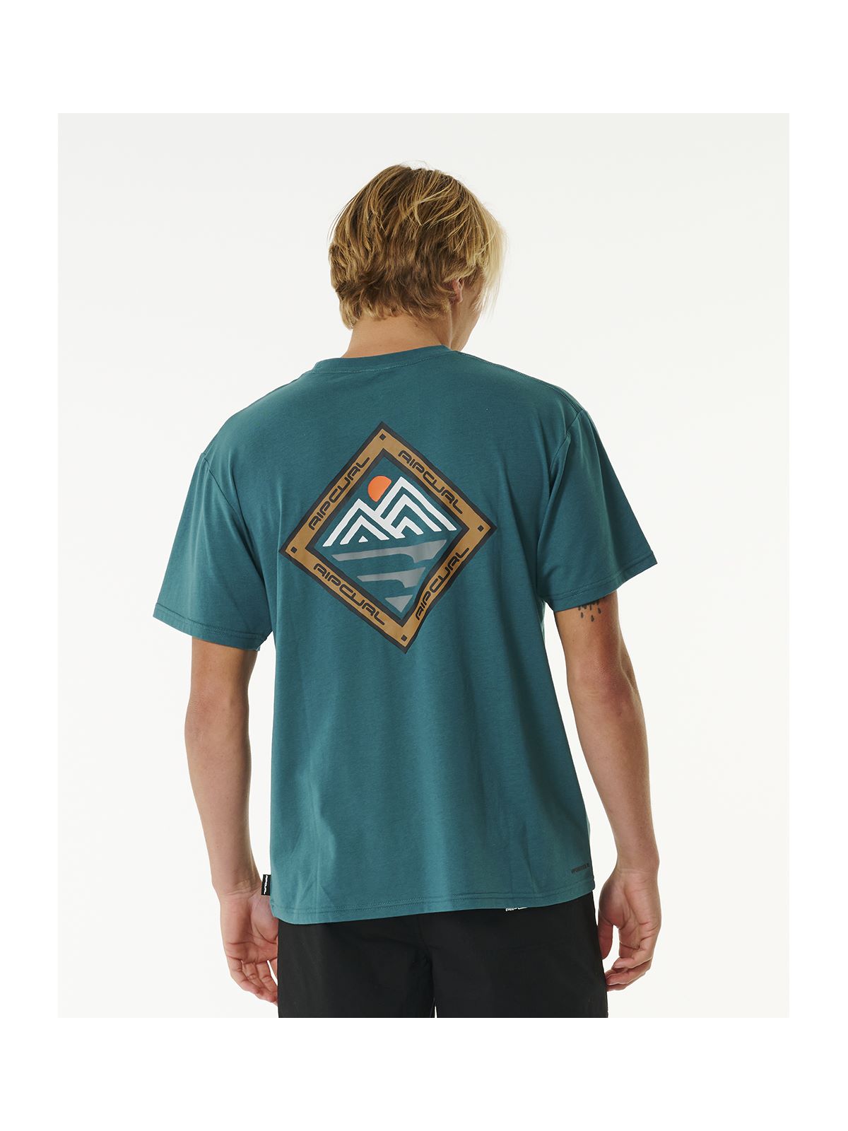 T-Shirt RIP CURL Vaporcool Journeys Peak Tee niebieski - Koszulka - Adventure Sports