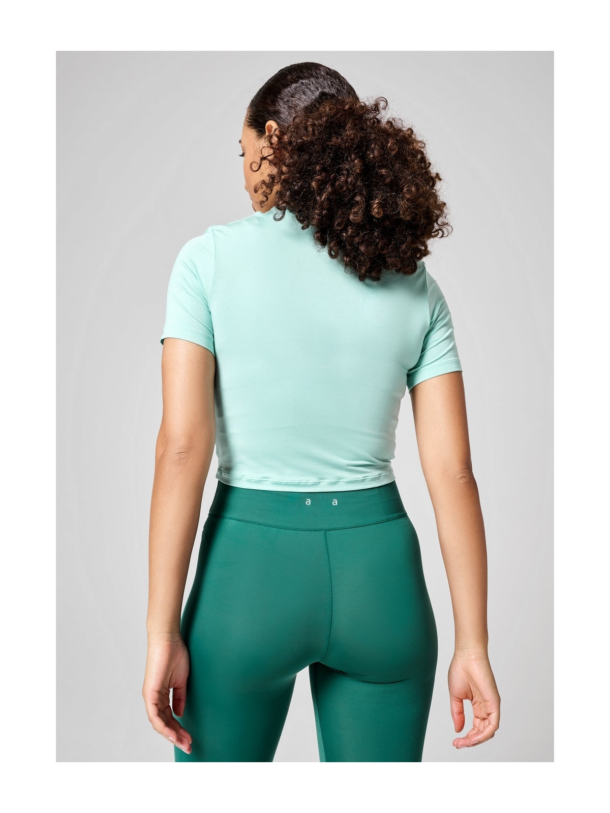 Koszulka CASALL Delight Short Wrap Tee miętowy - Adventure Sports