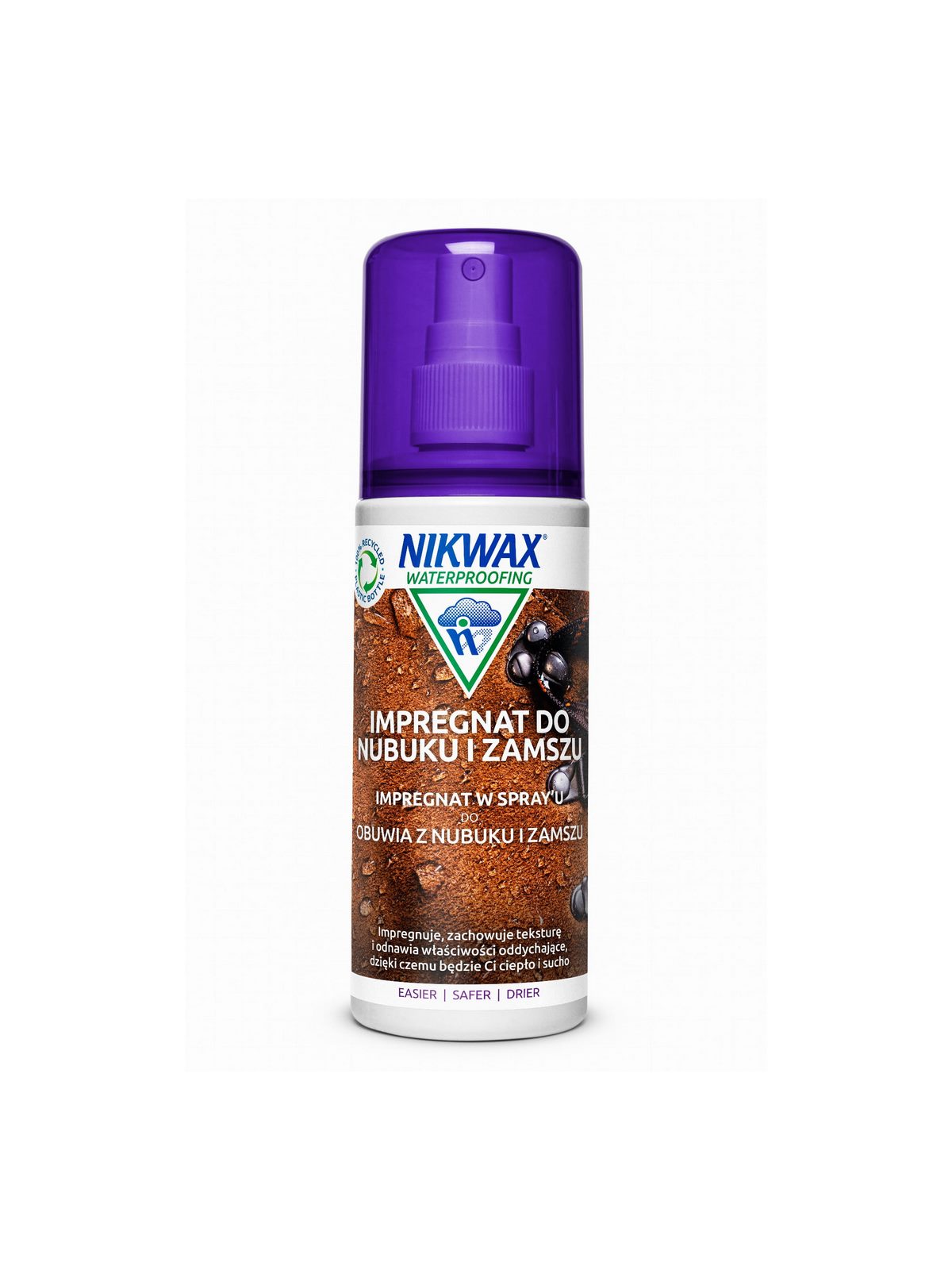 Impregnat do obuwia nubuk i welur Nikwax spray-on – 125 ml atomizer - Środki Czyszczące - Adventure Sports