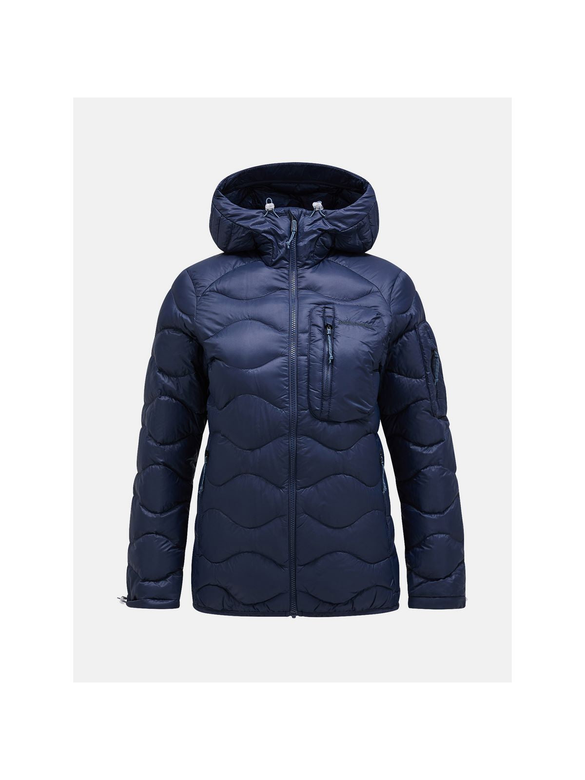 Kurtka puchowa Peak Performance W Helium Utility Down Hood granatowy - Adventure Sports