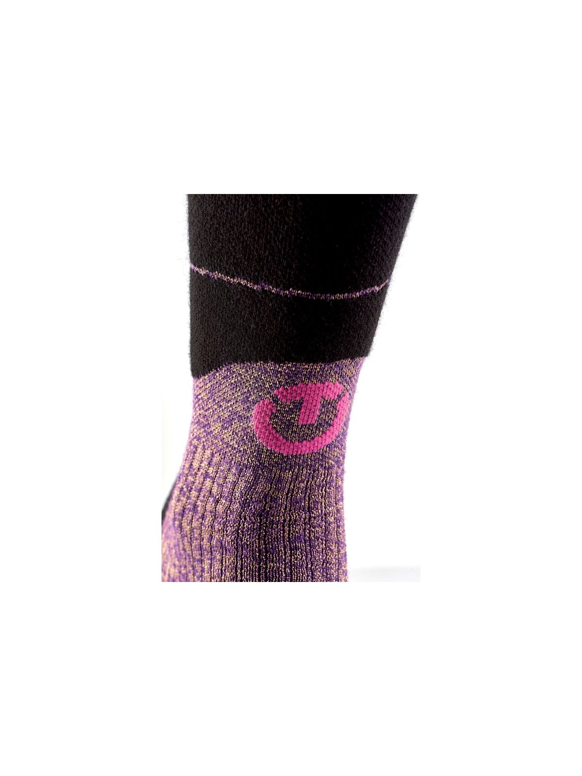 Skarpety narciarskie damskie THERM-IC Ski Merino Reflector Women czarno różowe - Adventure Sports