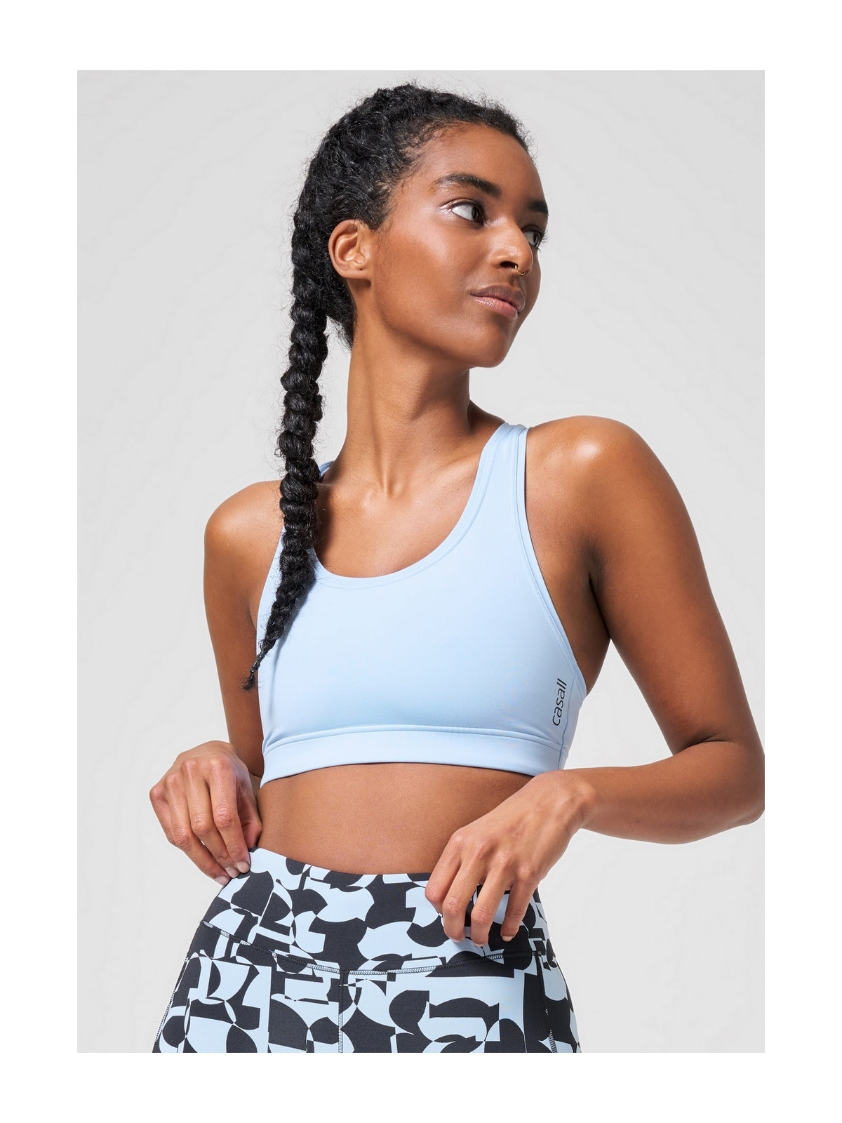 Stanik treningowy CASALL Iconic Sports Bra niebieski - Bielizna - Adventure