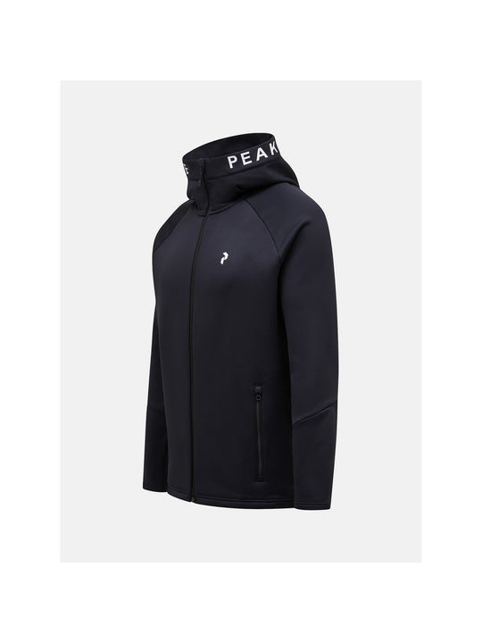 Bluza Peak Performance M Rider Zip Hood czarny - Adventure Sports
