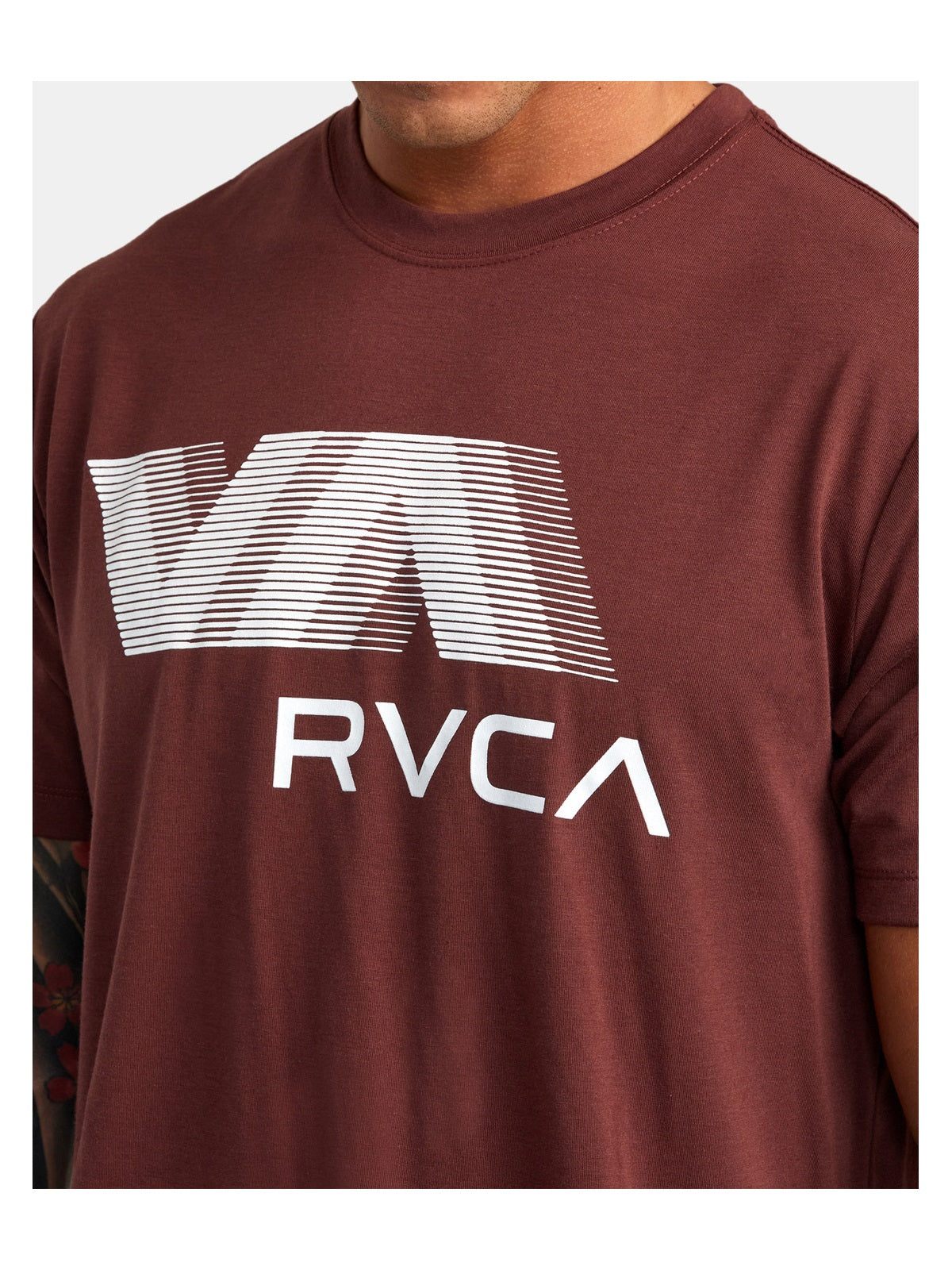 T-Shirt RVCA Va Rvca Blur Ss brązowy - Koszulka - Adventure Sports