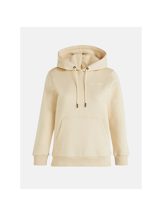 Bluza Peak Performance W Original Small Logo Hoo beżowy - Adventure Sports
