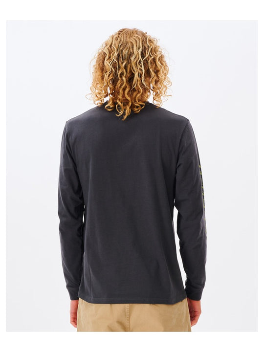 Koszulka RIP CURL Fade Out Icon L/S Tee czarny - Adventure Sports
