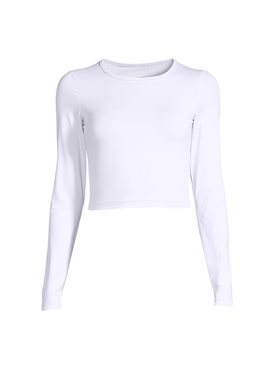 Koszulka CASALL Crop Long Sleeve biały - Adventure Sports
