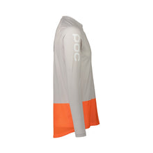 Koszulka rowerowa POC MTB Pure LS Jersey szaro pomarańczowa - Adventure Sports
