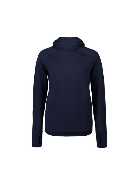 Bluza damska POC W’s MERINO HOOD - granatowy - Adventure Sports
