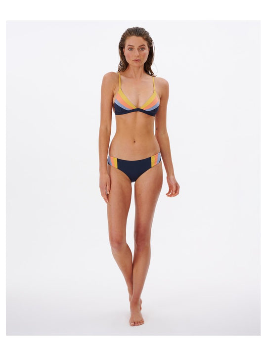 Biustonosz RIP CURL Melting Waves Fixed Tri granatowy - Stroje kąpielowe - Adventure Sports
