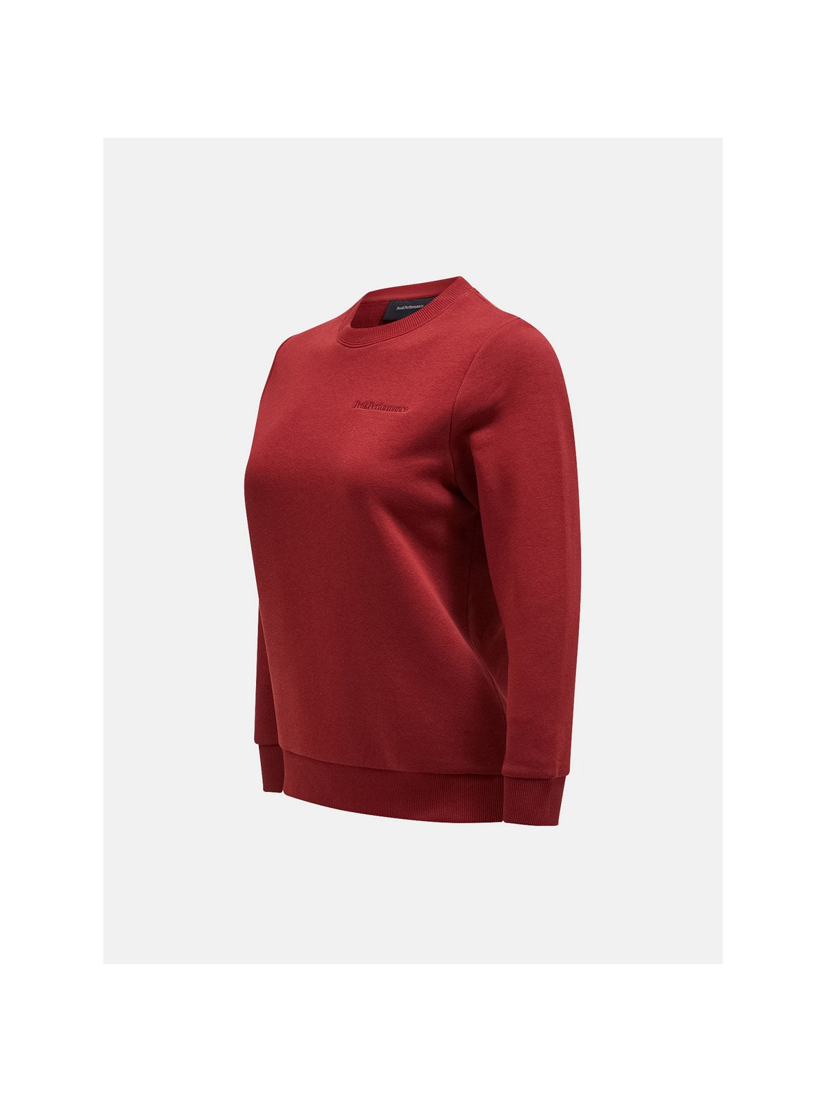 Bluza Peak Performance W Original Small Logo Crew bordowy - Adventure Sports