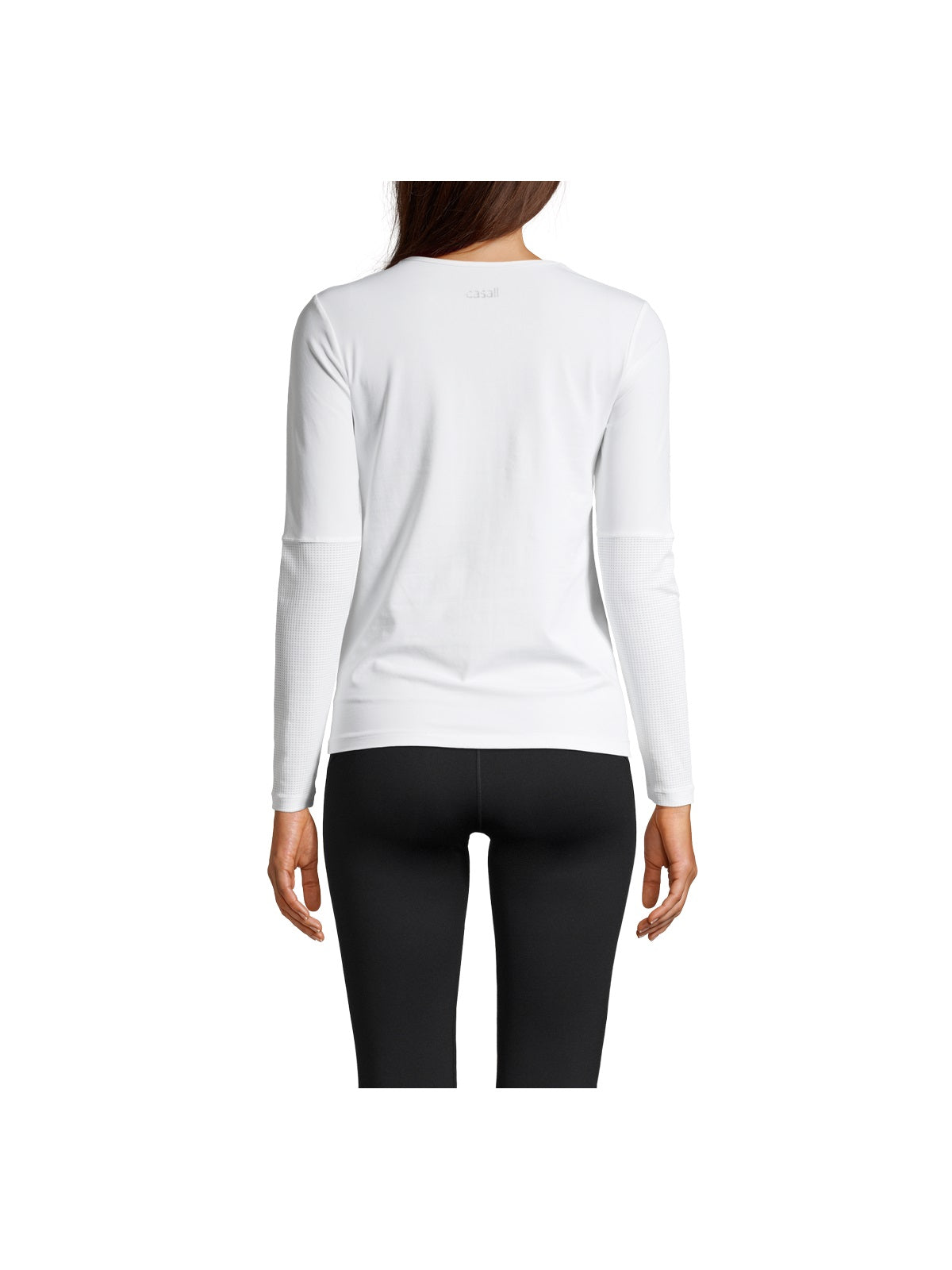 Koszulka CASALL Essential Mesh Detail Long Sleeve biały - Adventure Sports