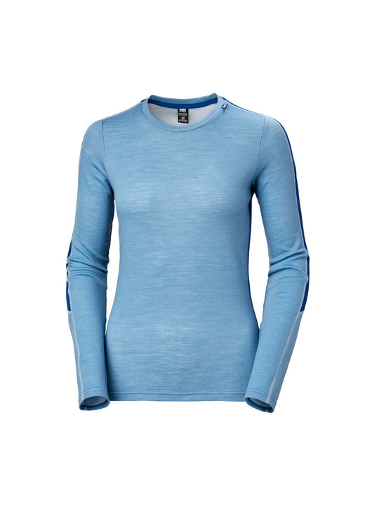 Koszulka Helly Hansen W Lifa Merino Lightweight Crew niebieski - Adventure Sports
