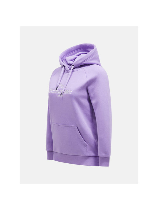 Bluza sportowa damska Peak Performance W Original Hood fioletowa - Adventure Sports
