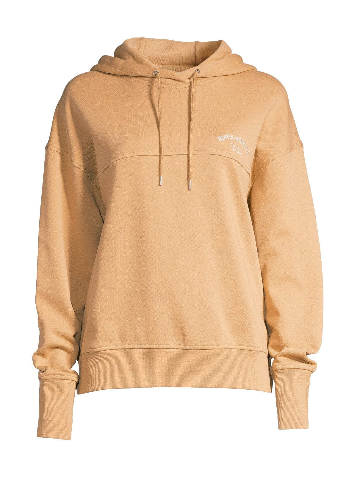 Bluza sportowa damska CASALL Terry Relaxed Spring Hoodie beżowy - Adventure Sports