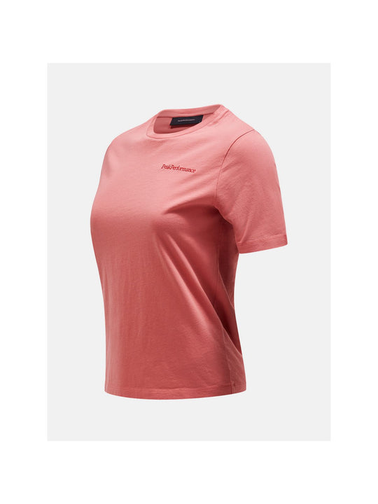 T-Shirt Peak Performance W Original Small Logo Tee różowy - Koszulka - Adventure Sports
