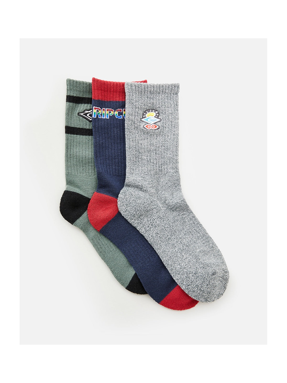Skarpety Rip Curl ICONS CREW SOCK 3-PK - TU - Adventure Sports