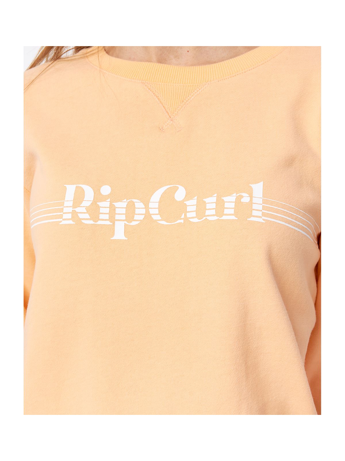 Bluza sportowa damska RIP CURL Re-Entry Crew - jasny pomarańczowa - Adventure Sports