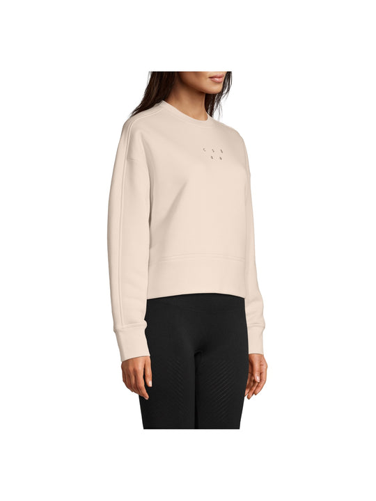 Bluza sportowa damska CASALL Boxy Crew Neck Sweatshirt piaskowy - Adventure Sports
