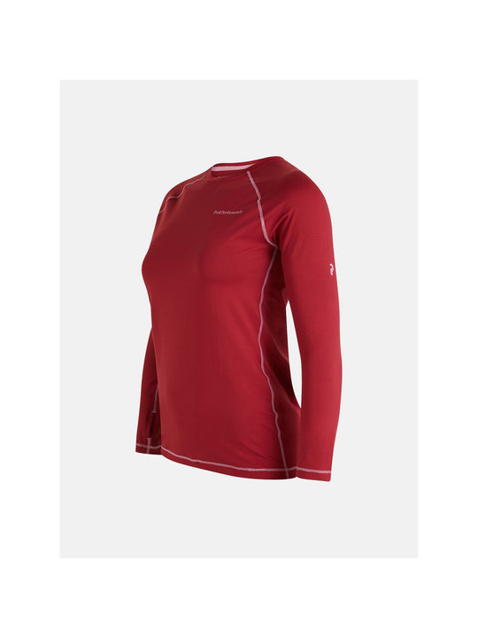 Koszulka termiczna Peak Performance W Spirit Crew czerwony - Adventure Sports
