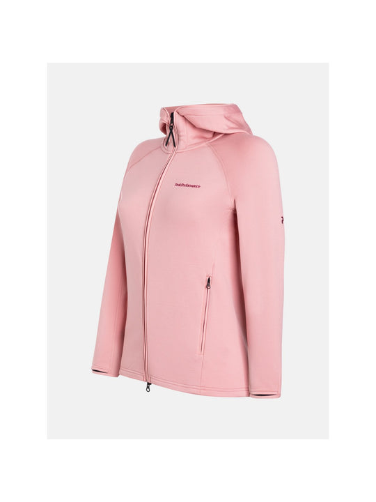 Bluza Peak Performance W Chill Light Zip Hood różowy - Adventure Sports
