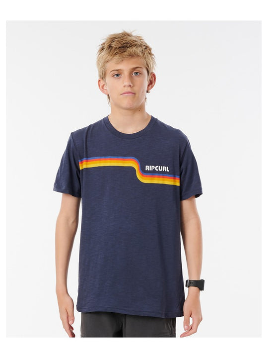 T-Shirt RIP CURL SURF REVIVAL TEE-BOYS granatowa - Koszulka - Adventure Sports
