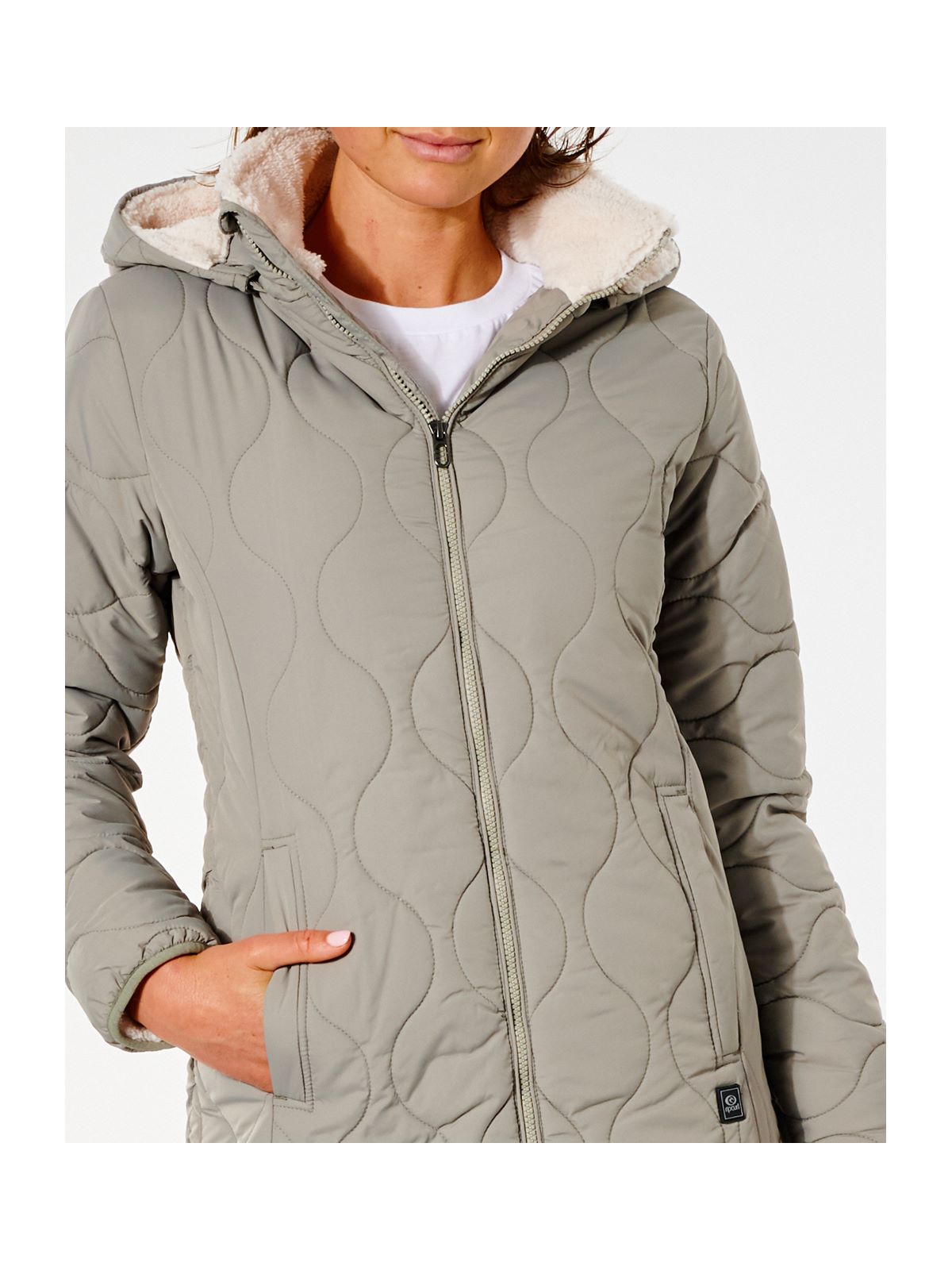 Kurtka Rip Curl ANTI SERIES ANOETA LL JKT beżowa - Adventure Sports