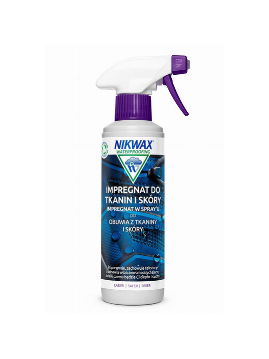 Impregnat do butów z tkaniny i skóry Nikwax 300 ml spray-on - Środki Czyszczące - Adventure Sports

