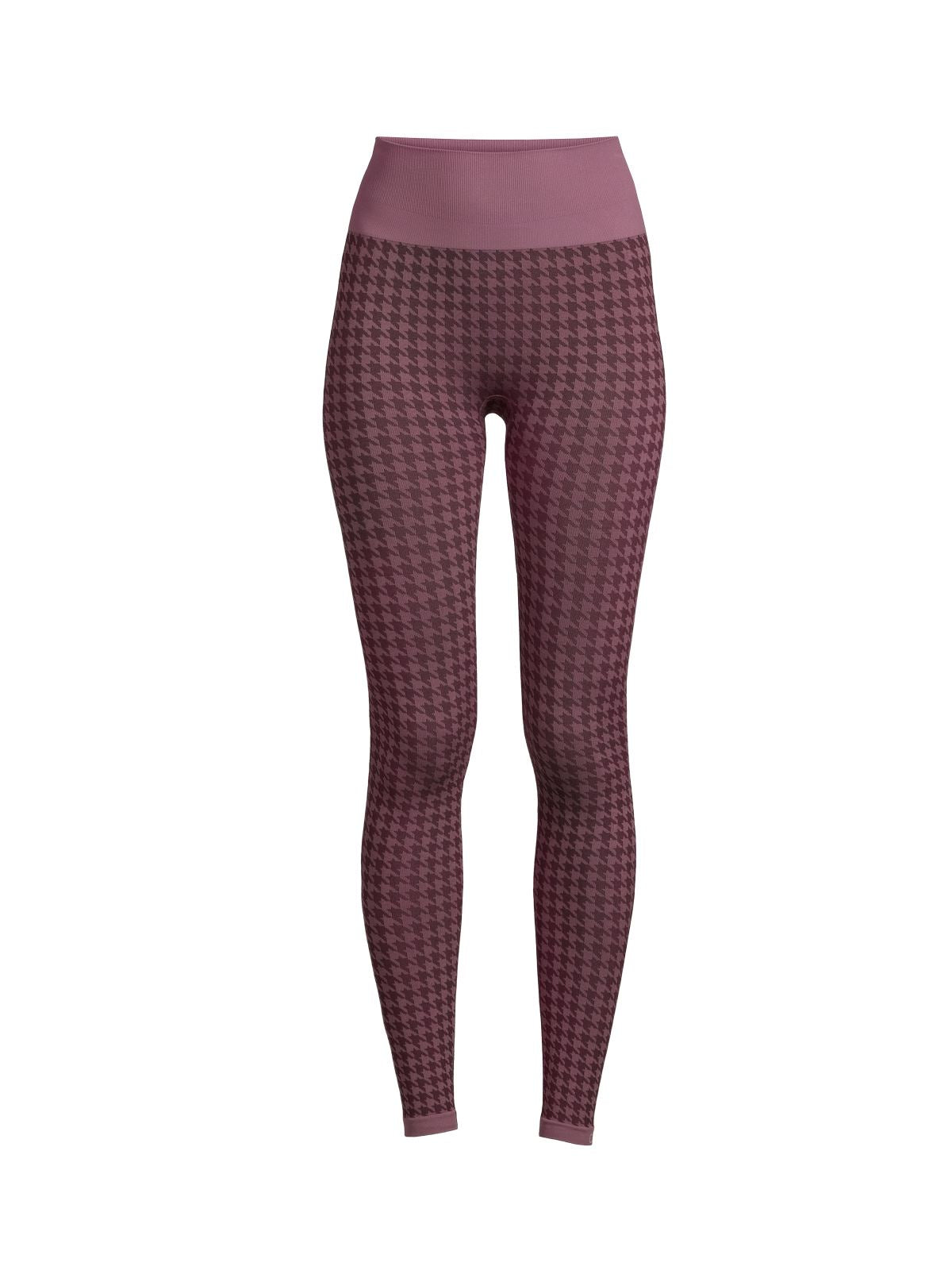 Legginsy CASALL Houndstooth Base Layer High Waist Tights brązowy - Adventure Sports